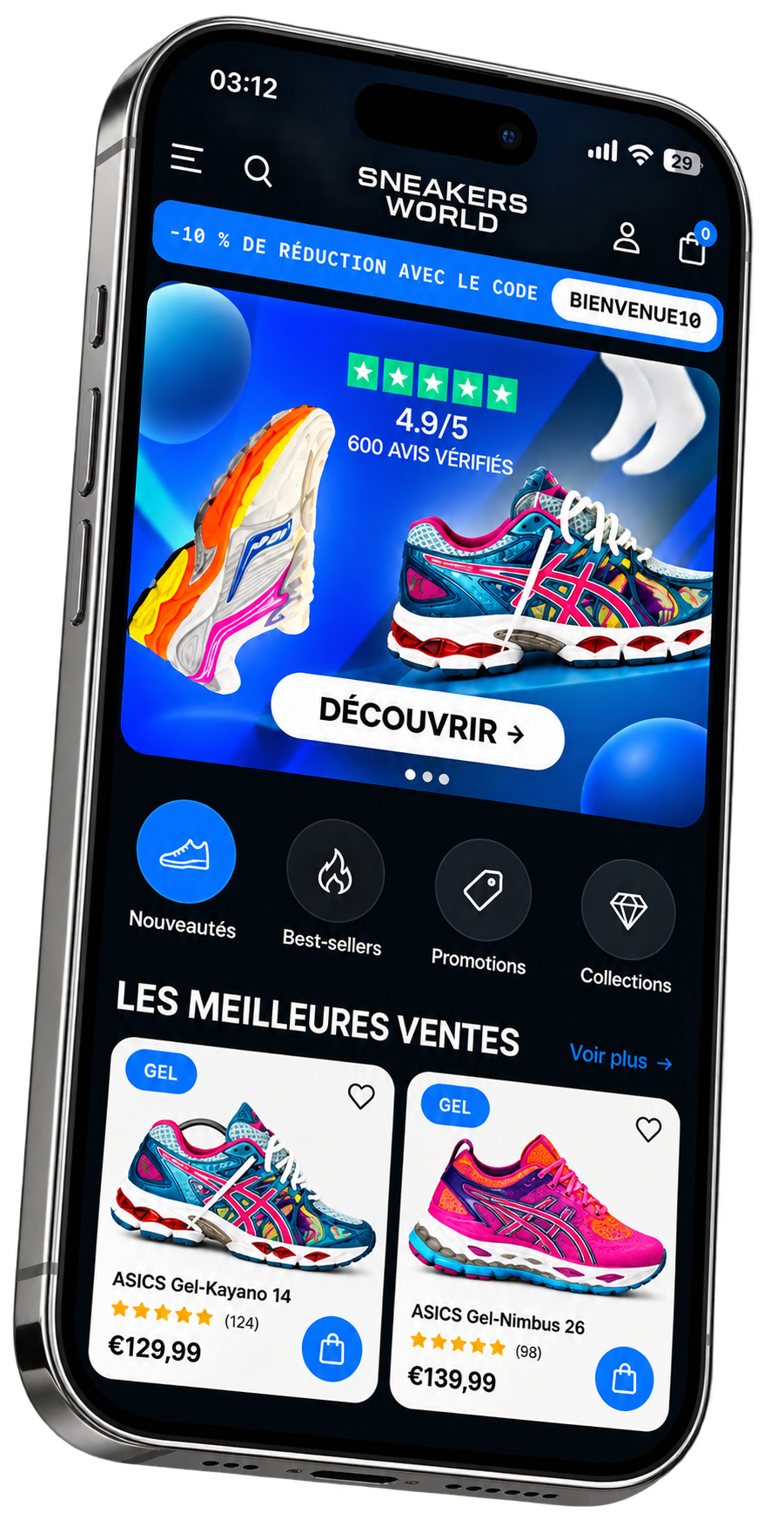 Application Sneakers World